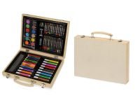 Набор для рисования из 67 предметов в чемодане (12 аквар.красок, 12 цвет.карандашей, 12 масл.пастелей, 12 фломастеров, 12 мелков, клей, ластик, точилка, карандаш, кисточка, линейка)