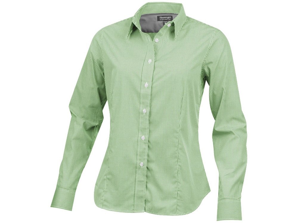 Рубашка "Net" женская с длинным рукавом, зеленый 2XL